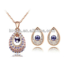 2014 latest design plated gold jewelry fashion dubai jewelry set